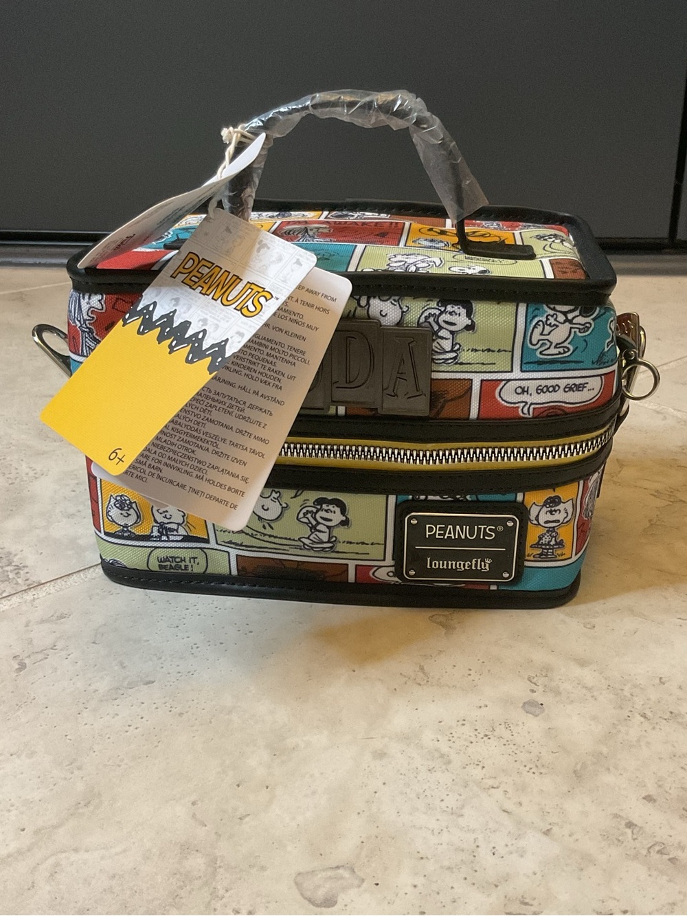 NWT Limited edition Funko Peanuts Comic Strip Loungefly Cooler Bag  colorful
